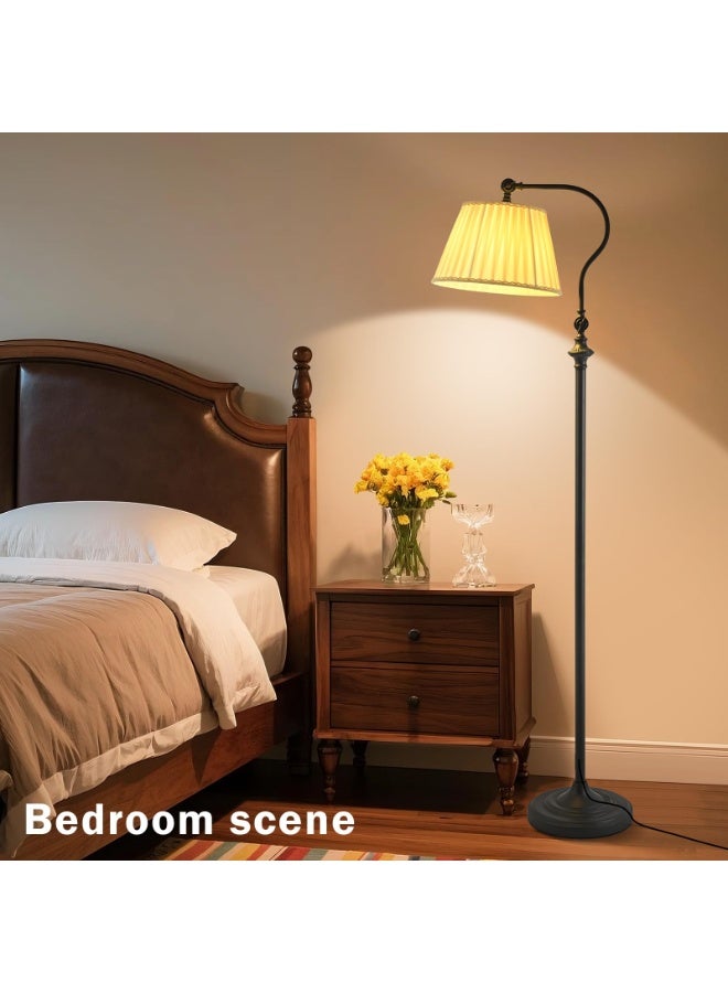 كيلا مصابيح أرضية، مصباح أرضي ثلاثي الألوان لغرفة المعيشة وغرفة النوم بجانب السرير، مصباح طاولة عمودي كلاسيكي لغرفة المعيشة والدراسة في الفندق مع طاولة قهوة باللون الأسود 156 سم، مصباح، ابجوره طويله ارضيه اباجورة اضاه، ابجورة ارضيه، ابجورة ارضية، مصابيح ارضيه، مصابيح، ابجورات ارضيه - Image 2