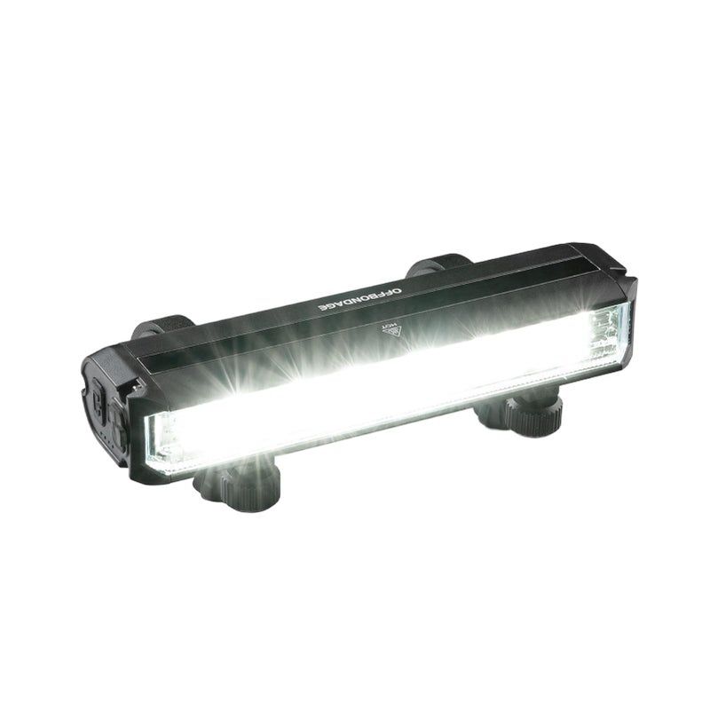 OFFBONDAGE Bike Light Bar for Ebike, 1400 Lumens Super Bright Front Light with 4000mAh Rechargeable Battery, IPX5 Waterproof, 5 Modes Bicycle Headlight for Mountain Bike, Night Riding, Cycling - Image 1