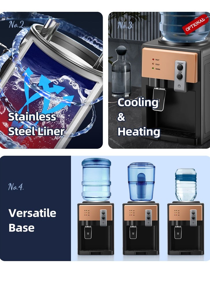 SJMD - Water Cooler Dispenser 3 Temperature Settings Top Loading Water Cooler Dispenser for Home Office School - Image 1