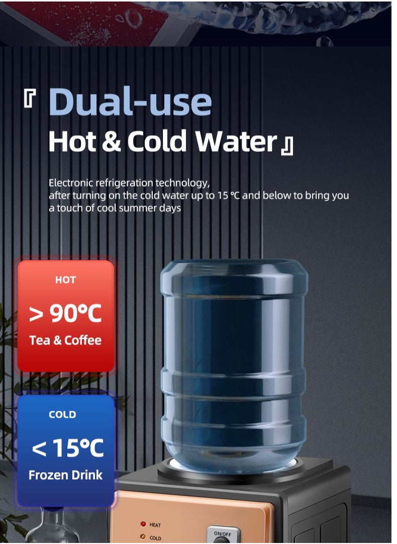 SJMD - Water Cooler Dispenser 3 Temperature Settings Top Loading Water Cooler Dispenser for Home Office School - Image 1