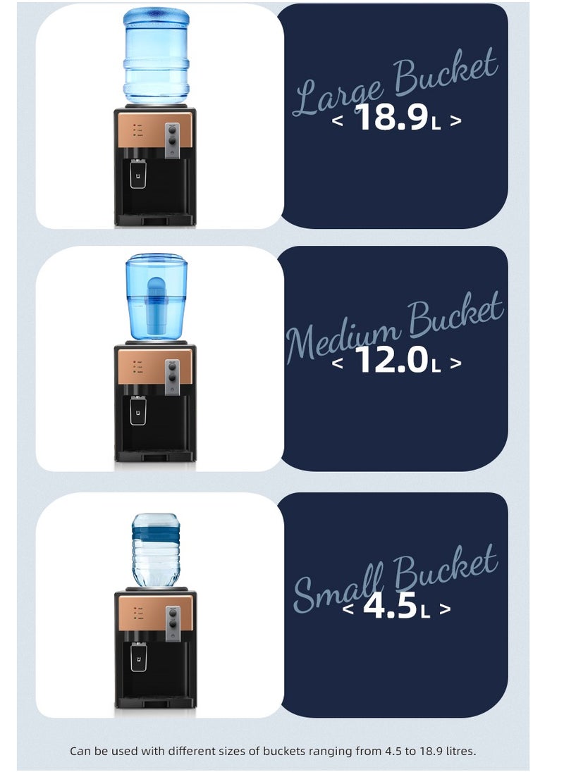 SJMD - Water Cooler Dispenser 3 Temperature Settings Top Loading Water Cooler Dispenser for Home Office School - Image 1