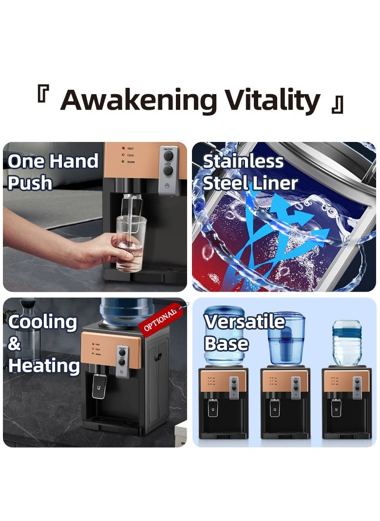 SJMD - Water Cooler Dispenser 3 Temperature Settings Top Loading Water Cooler Dispenser for Home Office School - Image 1