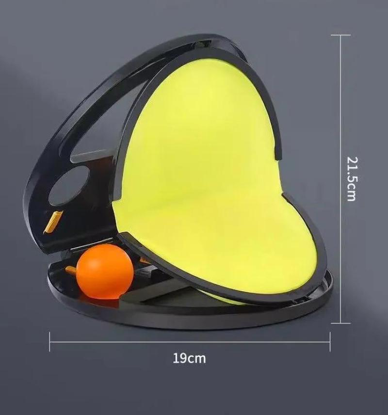 Interactive Toy: 19.5*18.5 Blue Durable Plate & 2 Tennis Balls - Versatile Indoor Outdoor Play Catch The Ball Set for Family Fun, Kids Physical Development & Gift Choice - Image 2