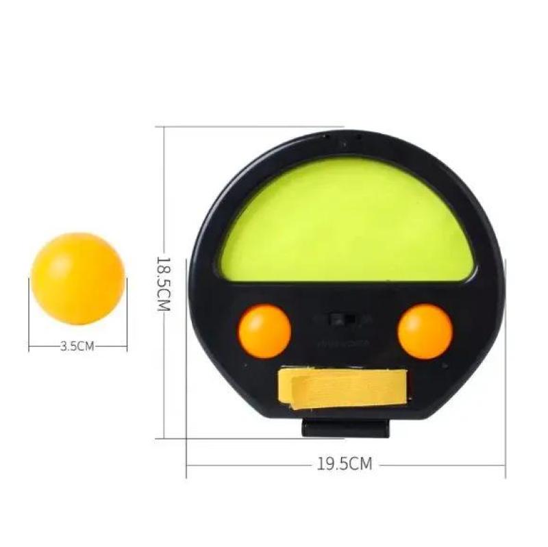 Interactive Toy: 19.5*18.5 Blue Durable Plate & 2 Tennis Balls - Versatile Indoor Outdoor Play Catch The Ball Set for Family Fun, Kids Physical Development & Gift Choice - Image 3