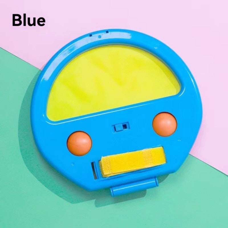 Interactive Toy: 19.5*18.5 Blue Durable Plate & 2 Tennis Balls - Versatile Indoor Outdoor Play Catch The Ball Set for Family Fun, Kids Physical Development & Gift Choice - Image 1