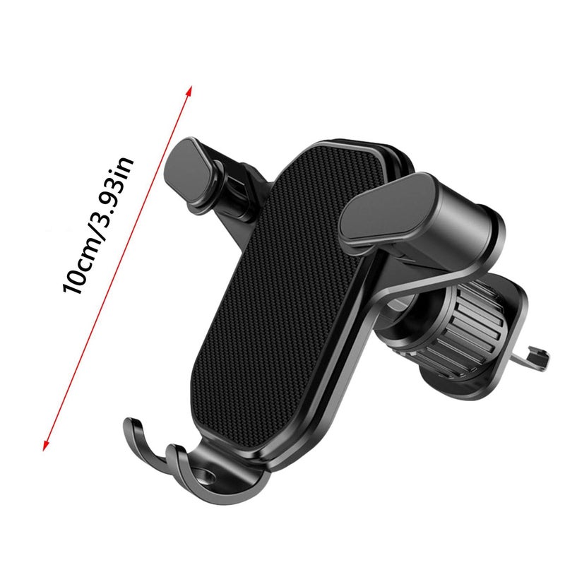 Universal Car Phone Mount, 360 Degree Rotatable Air Vent Phone Holder Stable Support, Stable air outlet embedded hands-free stand，Black - Image 2