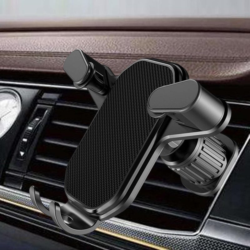 Universal Car Phone Mount, 360 Degree Rotatable Air Vent Phone Holder Stable Support, Stable air outlet embedded hands-free stand，Black - Image 4