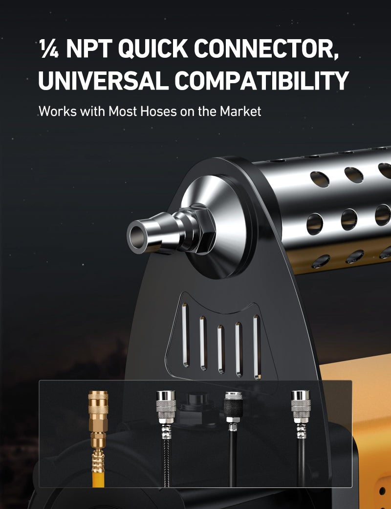 AstroAI T6 Offroad Air Compressor, 12 V Portable Air Pump with 7.06 CFM, AirCtrl, ¼ NPT Quick Connector, Heavy-Duty Truck Tire Inflator, Max 150 PSI for 4 × 4 SUV Vehicle RV ATV - Image 4