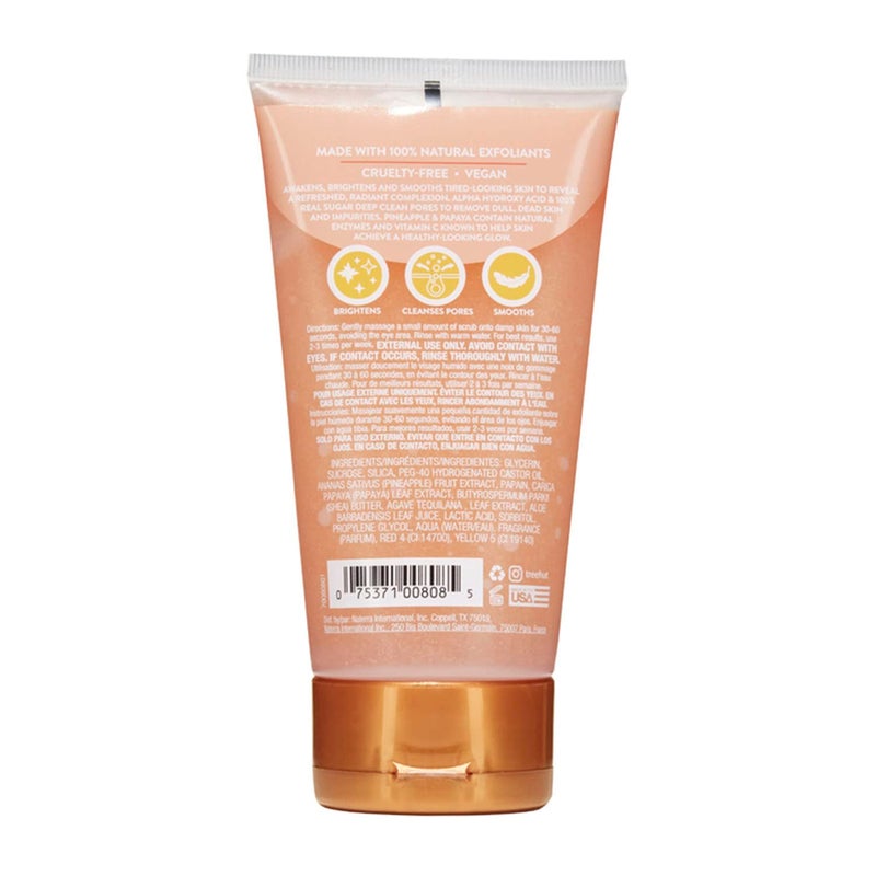 Tree Hut سكراب الوجه المشرق من تري هات بالأناناس والبابايا | ينظف المسام بعمق لإزالة الجلد الميت والشوائب | عناية أساسية مغذية للجسم | 7.4 أونصة سائلة. - Image 2