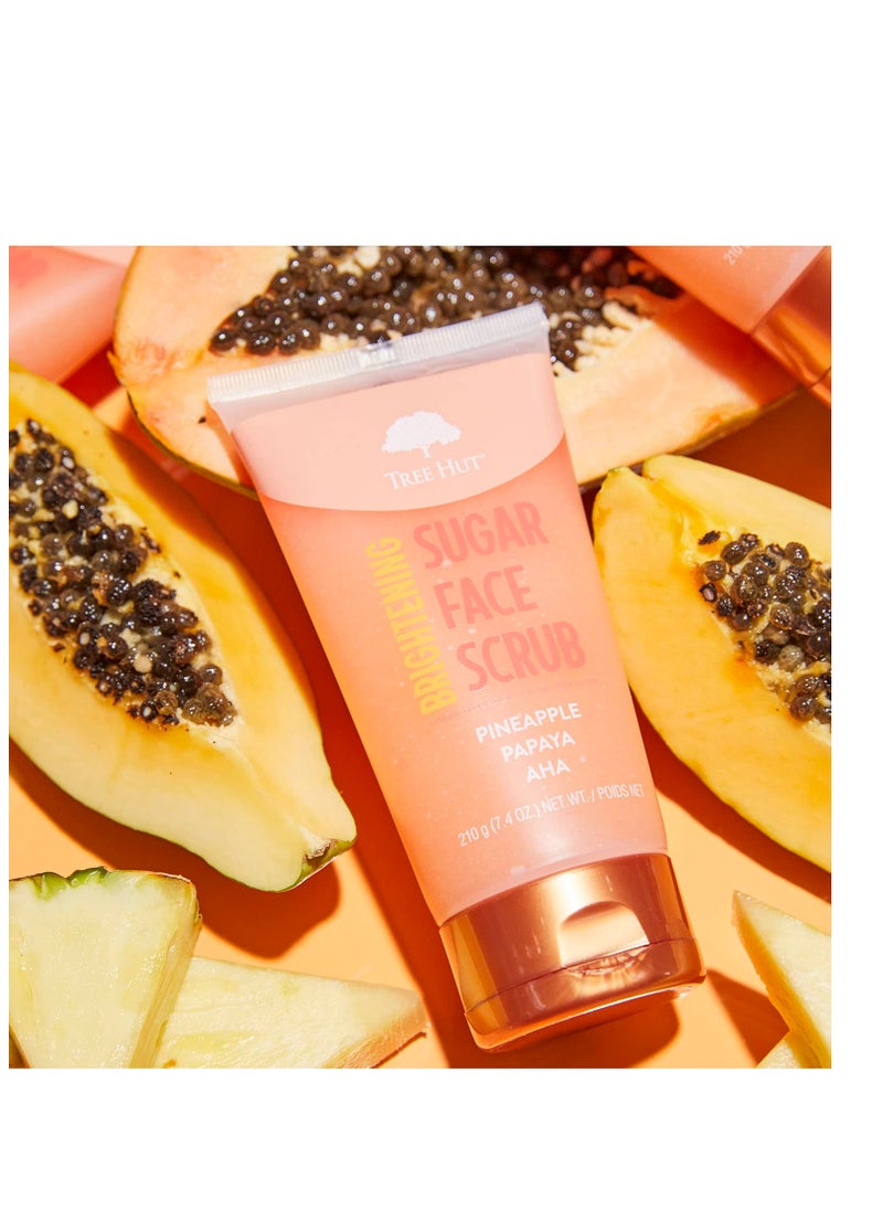Tree Hut Tree Hut Brightening Pineapple & Papaya Face Scrub, 7.4 oz  - Image 3