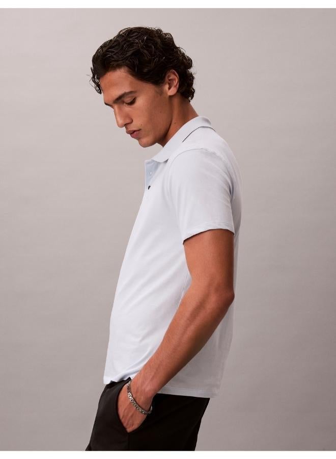CALVIN KLEIN Slim Fit Short Sleeve Polo - Image 3
