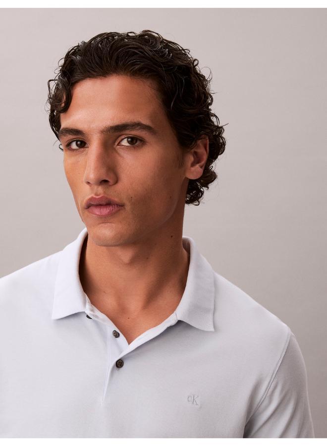 CALVIN KLEIN Slim Fit Short Sleeve Polo - Image 4