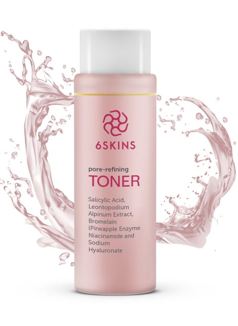 Pore Refining Toner – Hydrating Facial Exfoliant with Salicylic Acid (BHA), AHA, Niacinamide & Hyaluronic Acid | Reduces Pores, Wrinkles, Oil & Enhances Glow | 150 ml - 5.07 fl oz