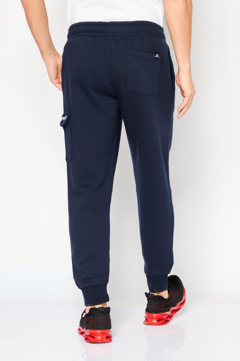 DKNY Sport Men Sportswear Fit Embroidered Logo Training Joggers, Navy - Image 2