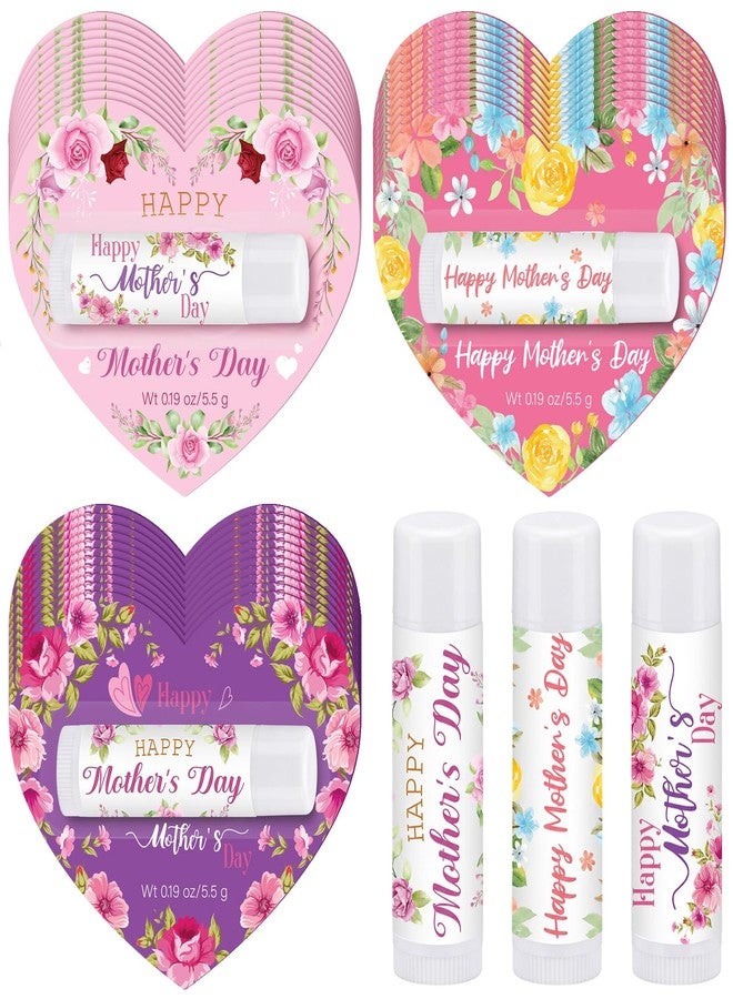 Leelosp 36 Pcs Happy Mothers Day Gifts Lip Balm Bulk Church Party Favors Lipstick Flower Christian Thank You Appreciation Lip Balms Gifts for Mom Grandmother Birthday Church Party Supplies - Image 1