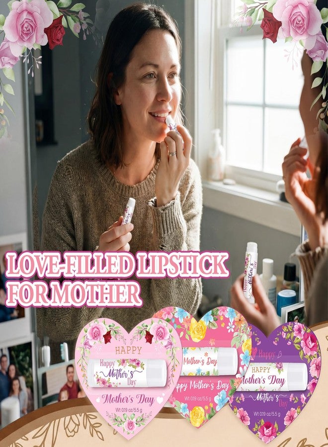 Leelosp 36 Pcs Happy Mothers Day Gifts Lip Balm Bulk Church Party Favors Lipstick Flower Christian Thank You Appreciation Lip Balms Gifts for Mom Grandmother Birthday Church Party Supplies - Image 5