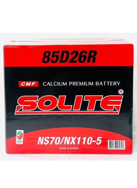 Car Battery 12V 70AH 85D26R-MF R-Layout ( IS250 / IS350 / LS460 / Hiace /  Mitsubishi / Pathfinder )