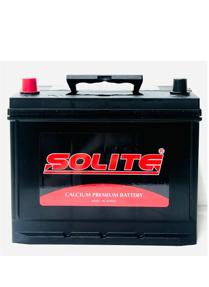 SOLITE - Car Battery 12V 70AH 85D26R-MF R-Layout ( IS250 / IS350 / LS460 / Hiace /  Mitsubishi / Pathfinder ) - Image 1