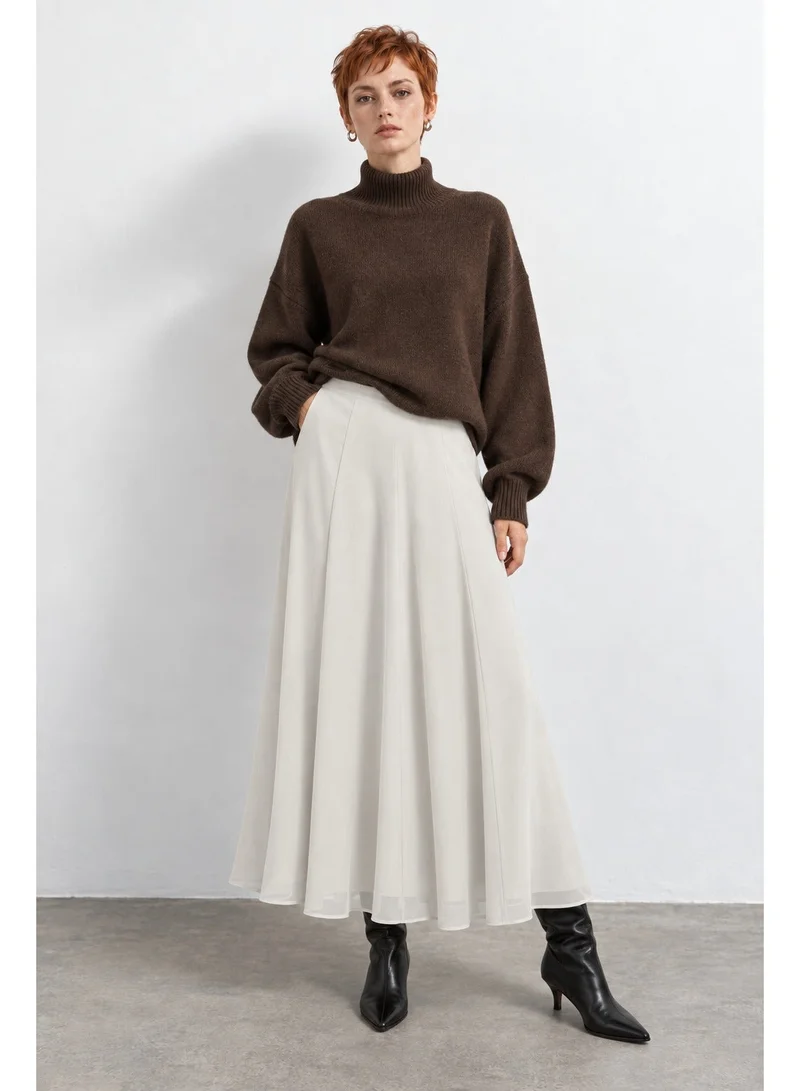 فيرو مودا Women's VMADALYN Ankle-Length Woven Skirt