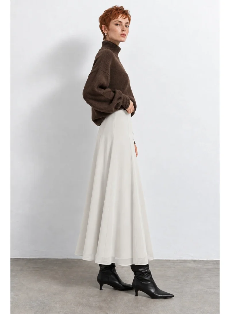 فيرو مودا Women's VMADALYN Ankle-Length Woven Skirt