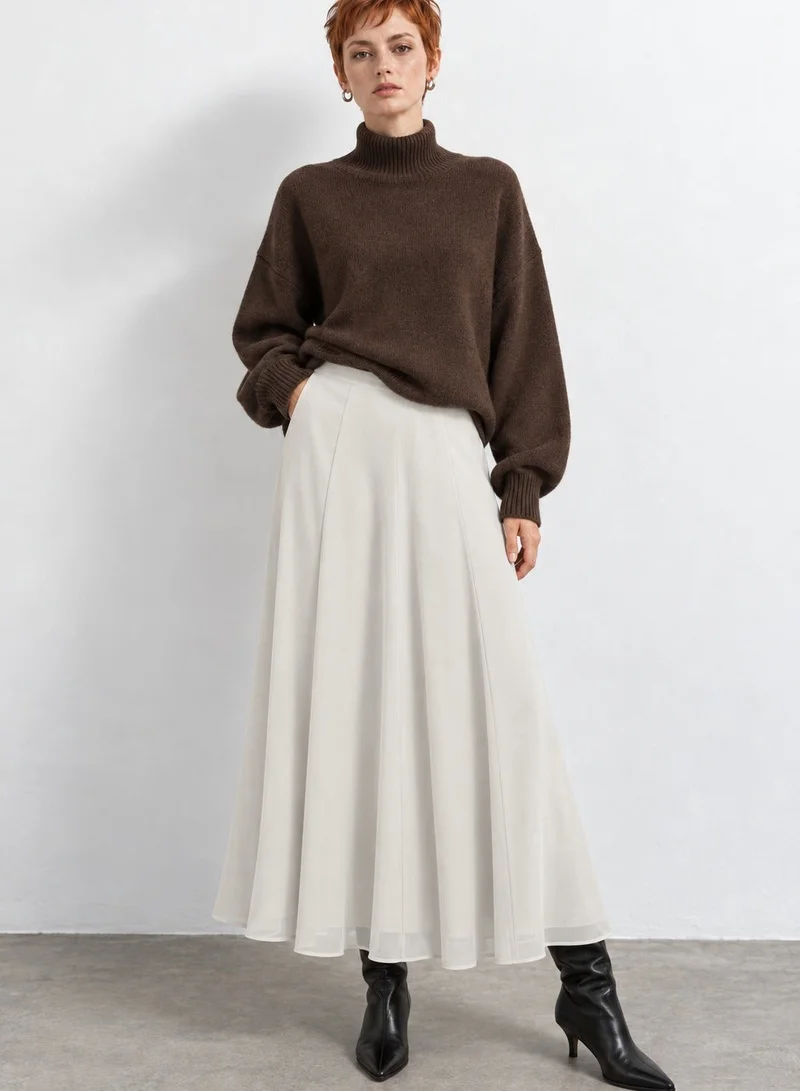 Vero Moda Women's VMADALYN Ankle-Length Woven Skirt