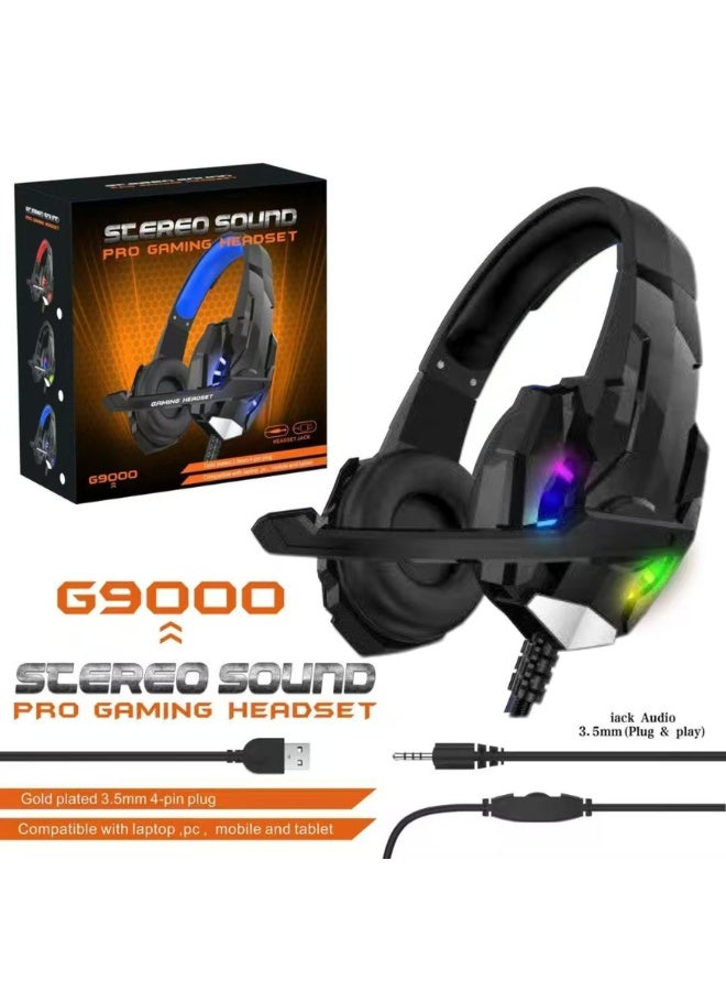 general Kotion Each G9000 Gaming Headset with Mic & LED Light – Stereo Bass Noise Cancelling Over-Ear Headphones for PC, PS4, Xbox One, Mobile & Laptop, Black - Image 3