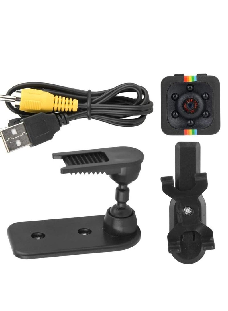 كاميرا صغيرة SQ11 عالية الدقة للرؤية الليلية بدقة 1080 بكسل ومسجل فيديو DV رياضي يدعم الرؤية الليلية وكشف الحركة للمنزل (أسود) - Image 1