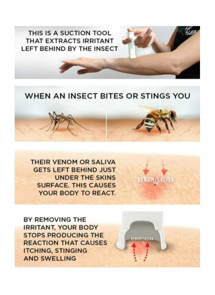Instant Natural Relief Of Mosquito Or Any Insect Bite. Reusable, Kids Friendly & Made In Denmark. Bug Bite Thing.
