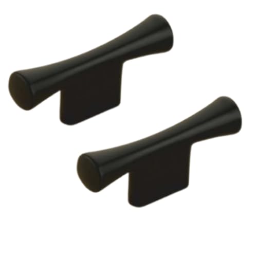 DEEGAA MART Twin Hole Zinc Alloy Drawer Pulls, 60mm Mini Cabinet Handle, Zinc Alloy for Small Drawers & Cabinets – Modern Furniture Hardware (Qty :2, T Handle) - Image 1