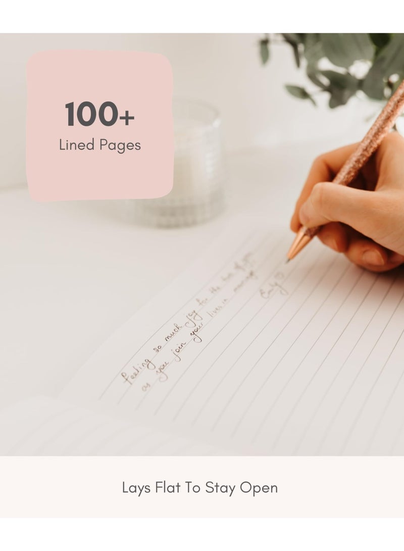 عام دفتر ضيوف الزفاف من ذا وايت شوب - دفتر ضيوف أنيق لحفلات الزفاف والاستقبال، دفتر ضيوف بولارويد لحفلات الزفاف والمناسبات الخاصة - 100 صفحة مسطرة لتسجيل الحضور والتقاط الصور (وردي) - Image 4