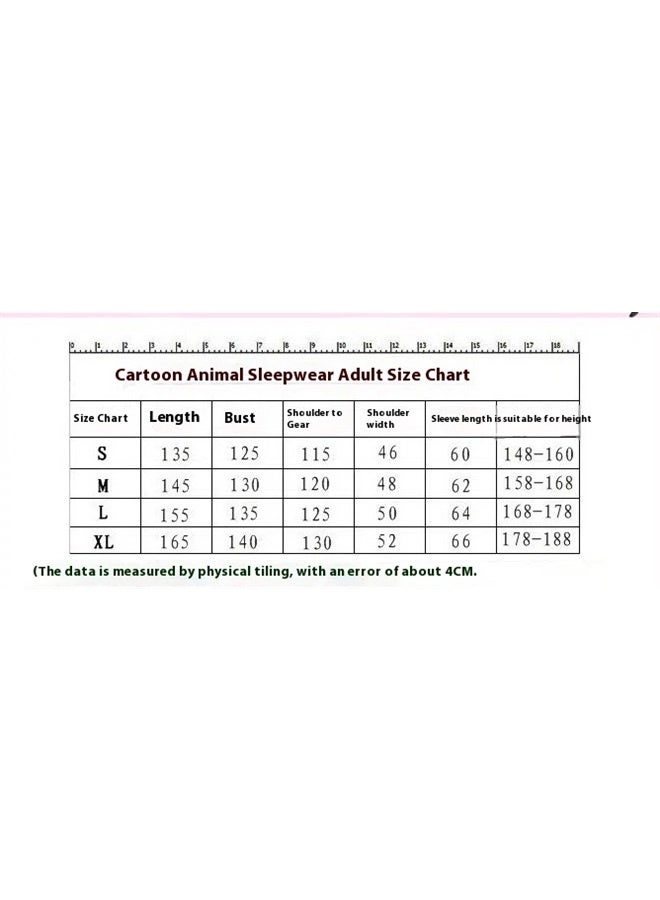 Unisex Adult Onesie Pajamas,  Cosplay Animal One Piece Costume Sleepwear Homewear（L）  - Image 4