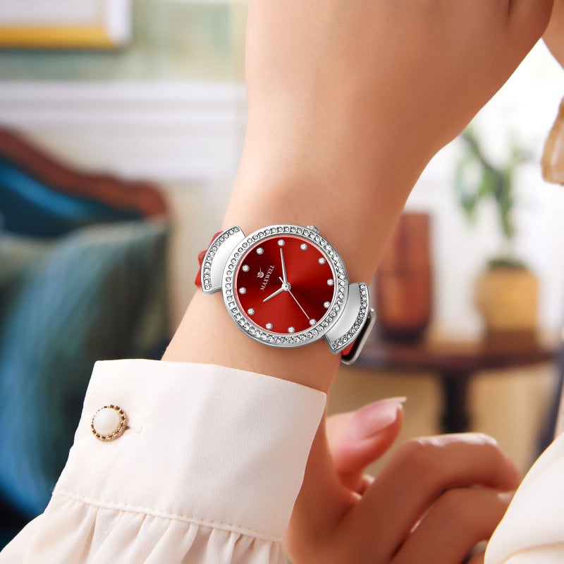 ماكسويل مكسويل ساعه جلد نسائي الاصليه تصميم ماركات