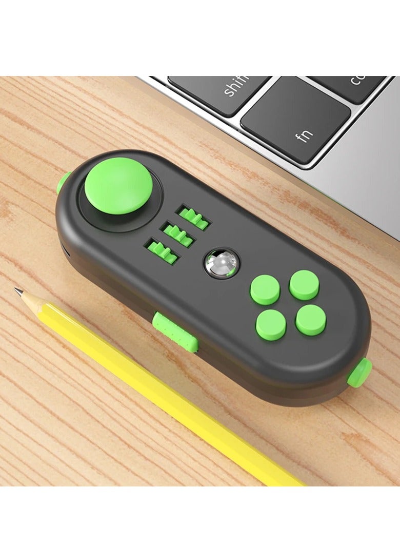 ارواق لعبة فيدجيت الحسية، لعبة نرد محمولة لتخفيف التوتر، لعبة متعددة الوظائف للتحكم في زر التململ، لعبة نرد تخفيف الضغط ضد الإجهاد للبالغين والأطفال، (أسود وأحمر، عبوة من قطعتين) - Image 2