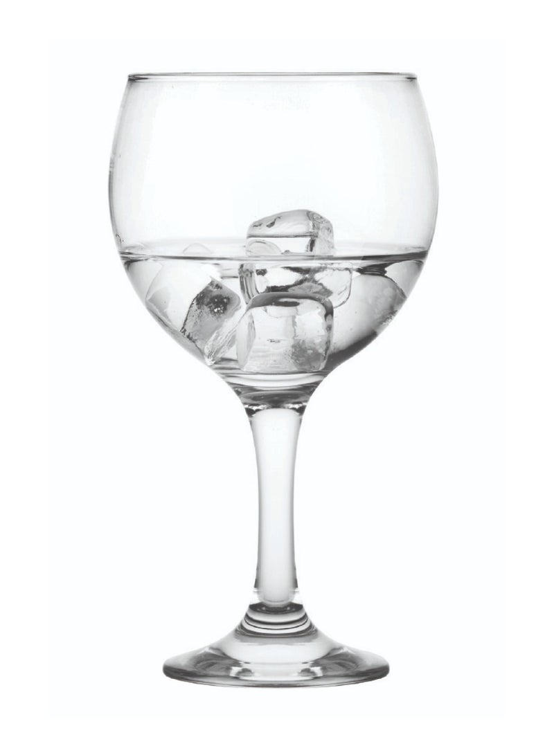 LAV 3 Pieces Misket Large Size Goblet Set 645 Ml - Clear - Image 2