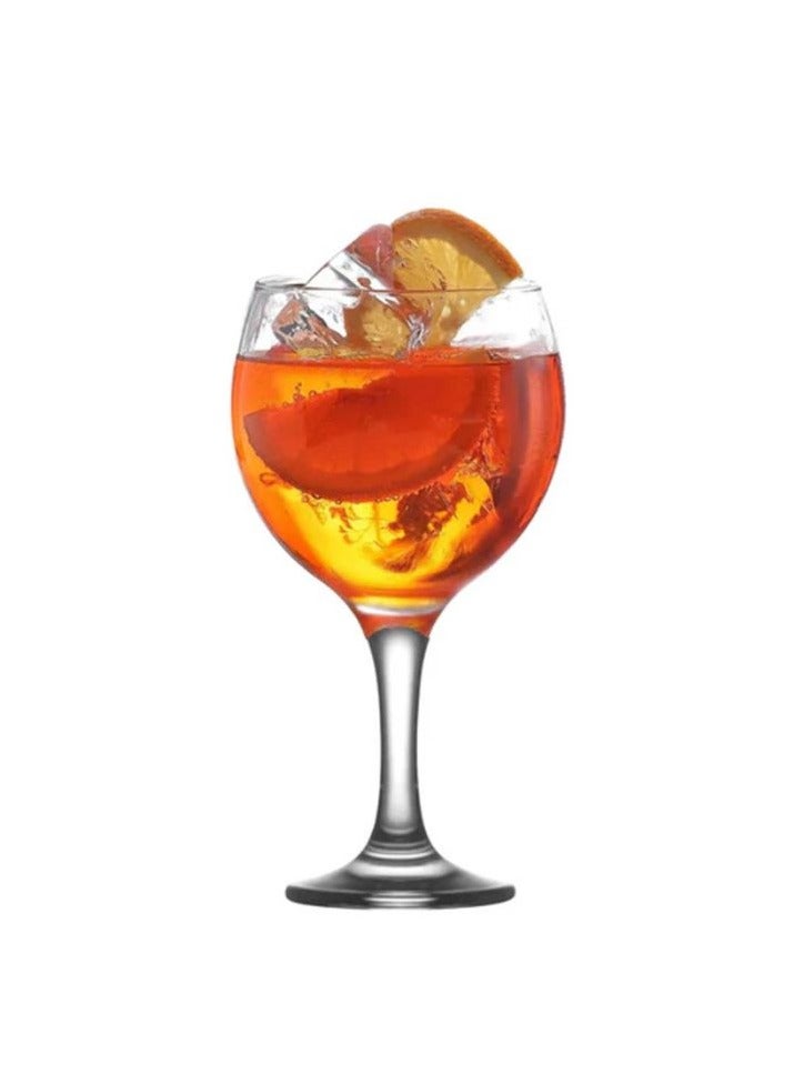 LAV 3 Pieces Misket Large Size Goblet Set 645 Ml - Clear - Image 5