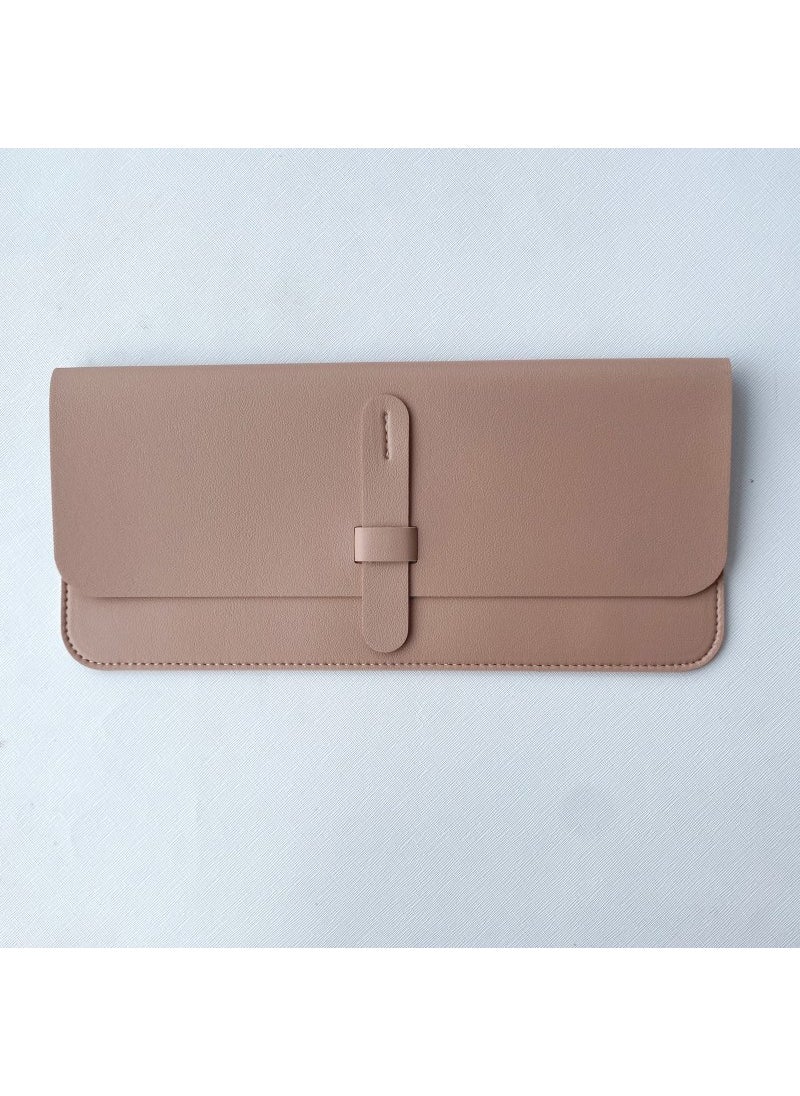 Suitable for Logitech K380 Leather Keyboard Case Miao Control 2 Generation Keyboard Storage Bag Waterproof Portable Protective Case Lightweight K380 pink-wallet