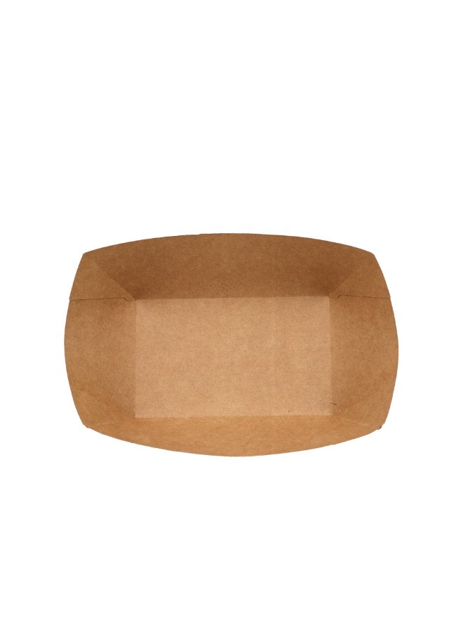 IDEAL PACK Kraft Paper Boat Trays 15 PCS Disposable Food Serving Boats Small Medium Sizes Eco Friendly Grease Resistant for Snacks Fries Nachos and Street Food - Image 4