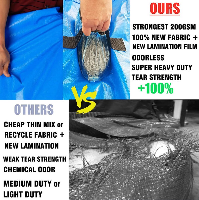 SGPAC Heavy Duty Mattress Bags for Moving and Storage,Extra Thick Queen Mattress Storage bag,Mattress Cover for Moving with Reinforced Handles and Zipper Closure to Prevent Rips,Made of New Material - Image 2