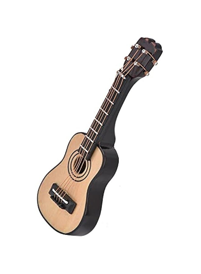 1/12 Scale Dollhouse Miniature Guitar Mini Musical Instrument Wooden Model Replica Festival Decoration Dollhouse Accessories(Classical Guitar)  - Image 5