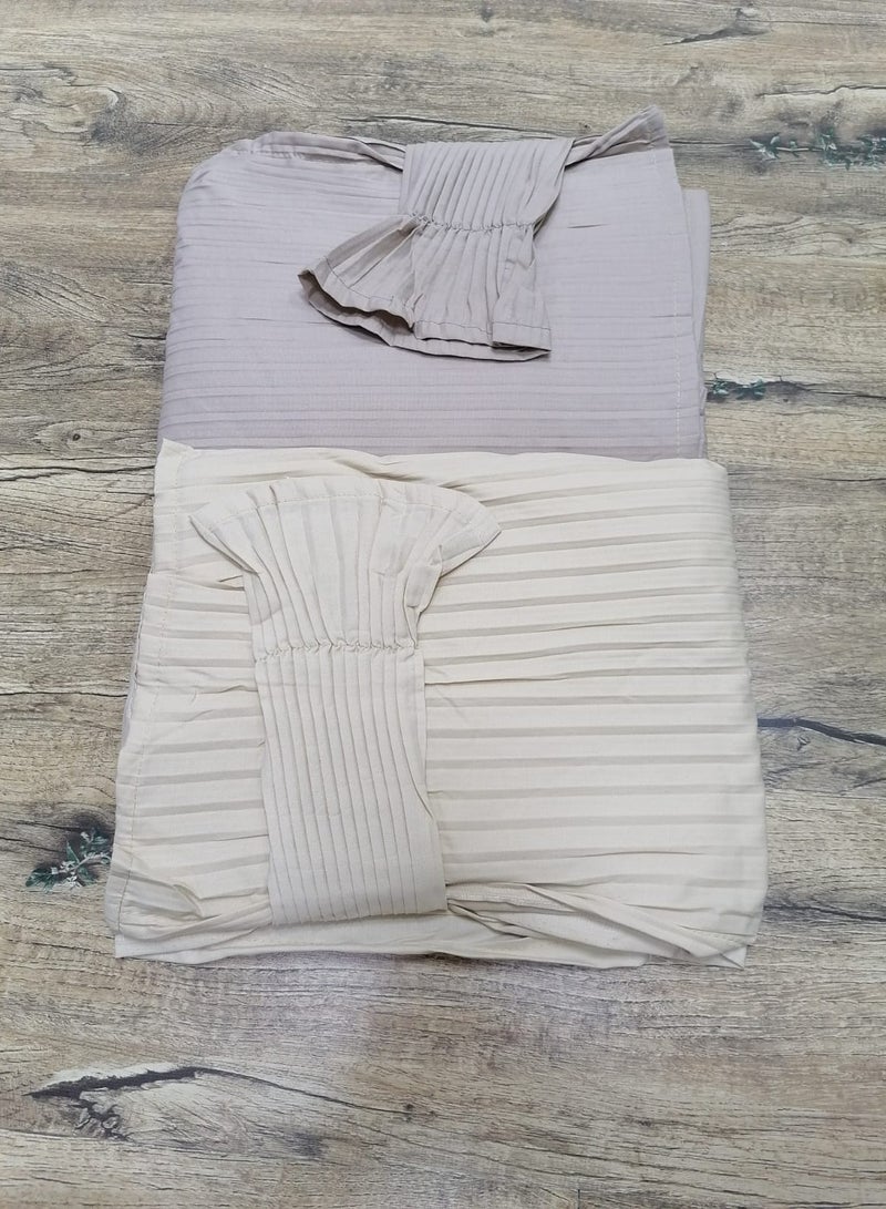 مون 2/شرشف صلاة مرد قطن ناعم ومريح للغاية  يتضمن طرحة ويغطي الجسم بالكامل بمقاس موحد وواسع مناسب لجميع الأجسام - Image 2