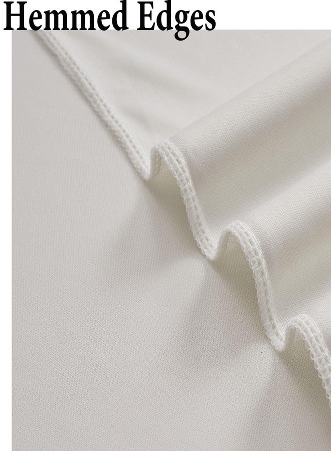 NSSONBEN 20ftx10ft Wrinkle Free Beige Backdrop Curtains for Parties, Silky Polyester Photo Backdrop Drapes 4 Panels 5x10ft Back Drop Cloth for Wedding Birthday Baby Shower Photography Background - Image 4