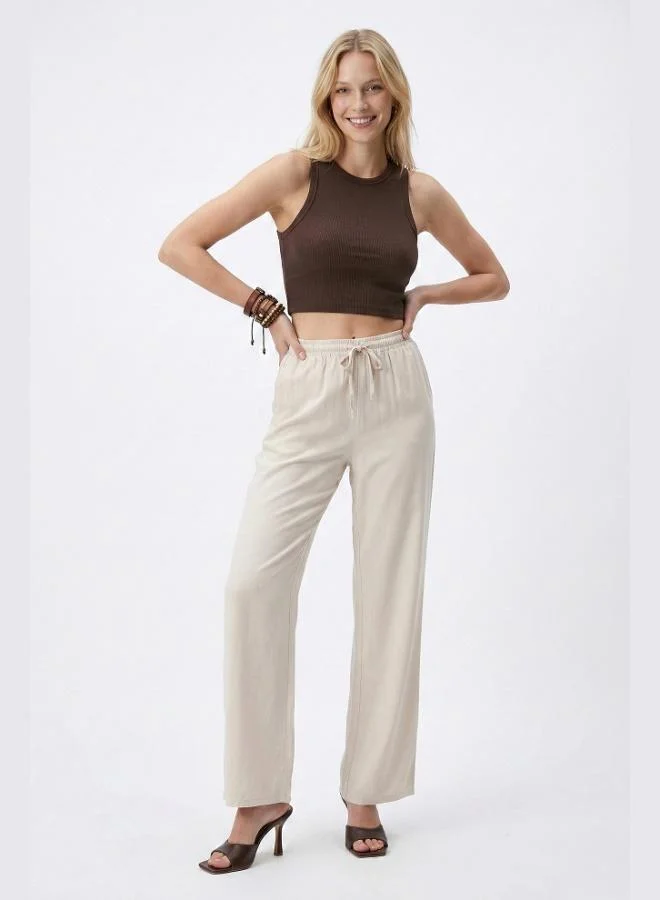 Lela Lela Wide Leg High Waist Wide Leg Trousers Women's Pants 668YP5424