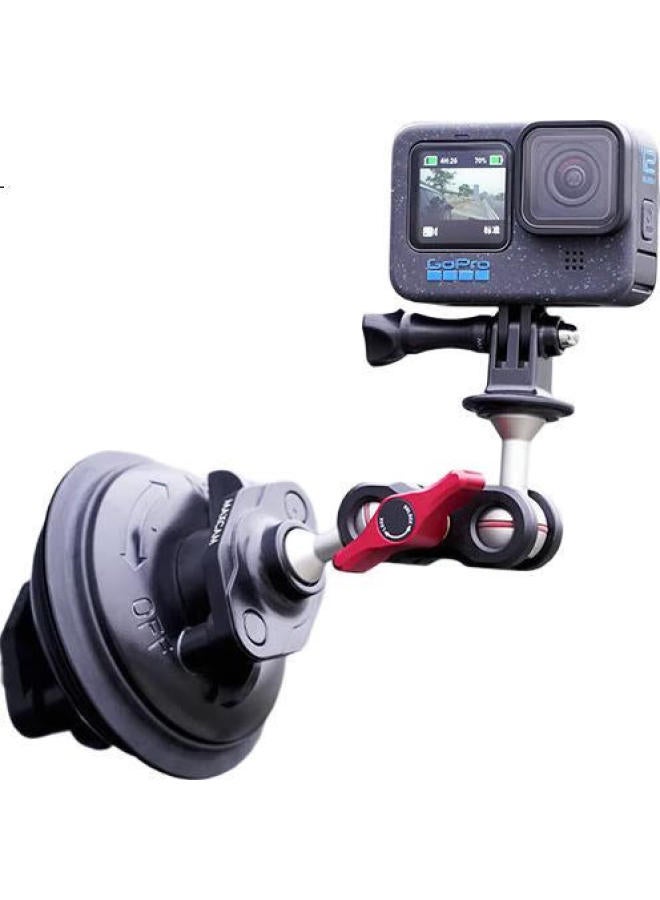 Maxcam / Macam Car Aluminum Alloy Suction Cup Pro Glass Fixed Car Off-Road Bracket Accessories For Yingshi Ace Pro 2/Gopro 13/12 Action Camera - Image 1