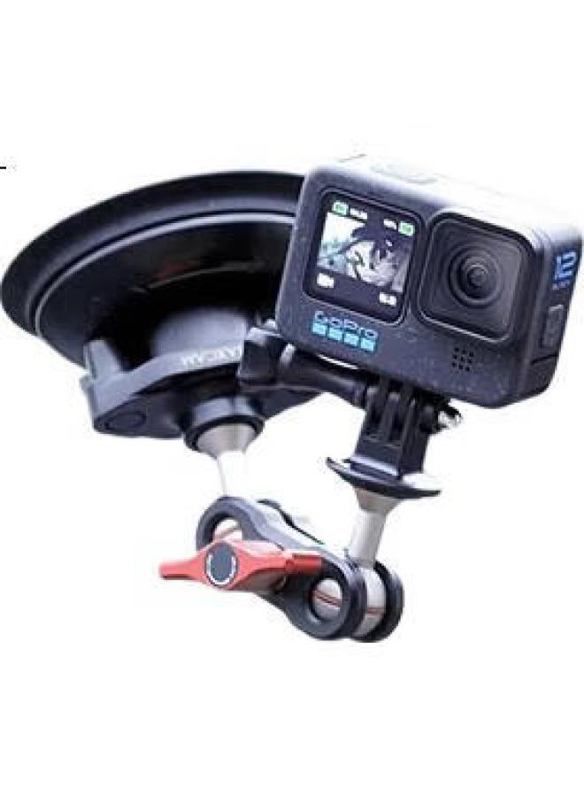 Maxcam / Macam Car Aluminum Alloy Suction Cup Pro Glass Fixed Car Off-Road Bracket Accessories For Yingshi Ace Pro 2/Gopro 13/12 Action Camera - Image 3