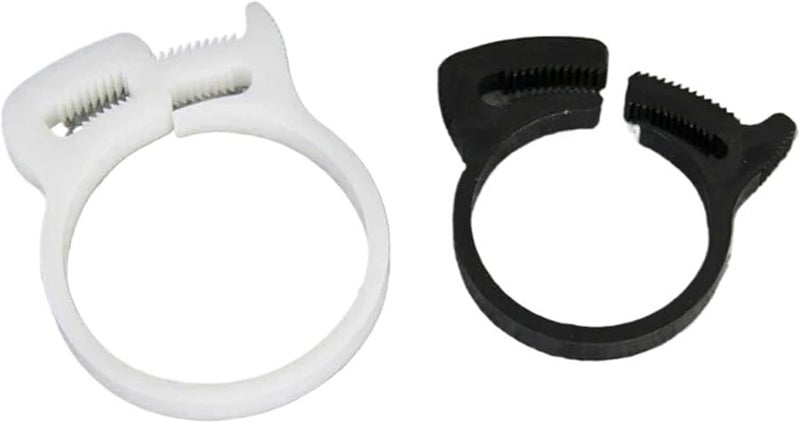 Plastic Hose Clamps 100Pcs Strong Spring Clip For Water Fuel Air Pipe 12 3 14mm White - Image 1
