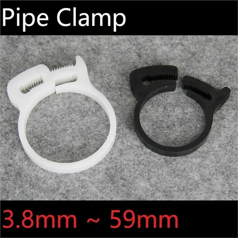 Plastic Hose Clamps 100Pcs Strong Spring Clip For Water Fuel Air Pipe 12 3 14mm White - Image 2