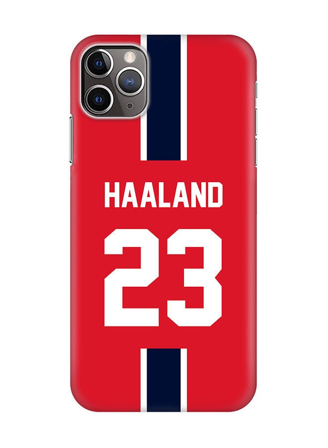 Stylizedd Slim Cover for Apple iPhone 11 Pro Max Case Snap Classic Series Mobile Cover Hard PC Shield Matte Finish Print -Norway-Player-Haaland - Image 1