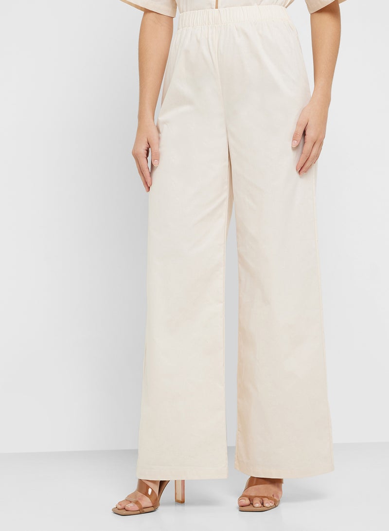 Ginger Cotton Tie Up Blouse & Relaxed Pant Coord Set - Image 4