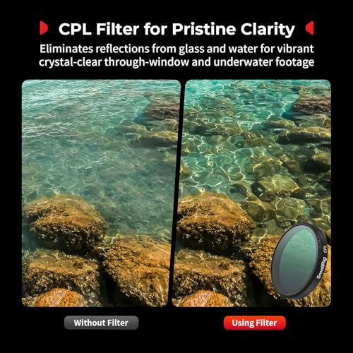 SmallRig ND Filter Kit for DJI Osmo Action 6, 5 Pack CPL ND8 ND16 ND32 Snap-On Polarizing Neutral Density Filters & Lens Silicone Cover, HD Optical Glass/Multi-Coated Filters-5895 - Image 4