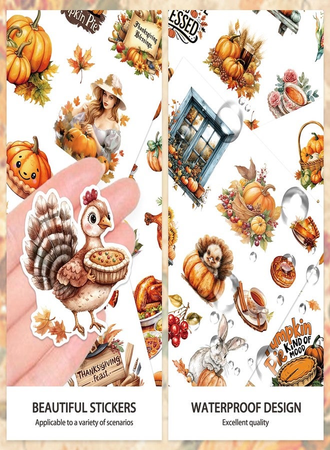 Bomichi Thanksgiving Sticker Book, 44 Sheets 274 Pcs Journaling Scrapbooking Stickers for Journaling Scrapbooking Bullet Journals Planners Letter Card Making Collage Art Crafts Water Bottle - Image 4
